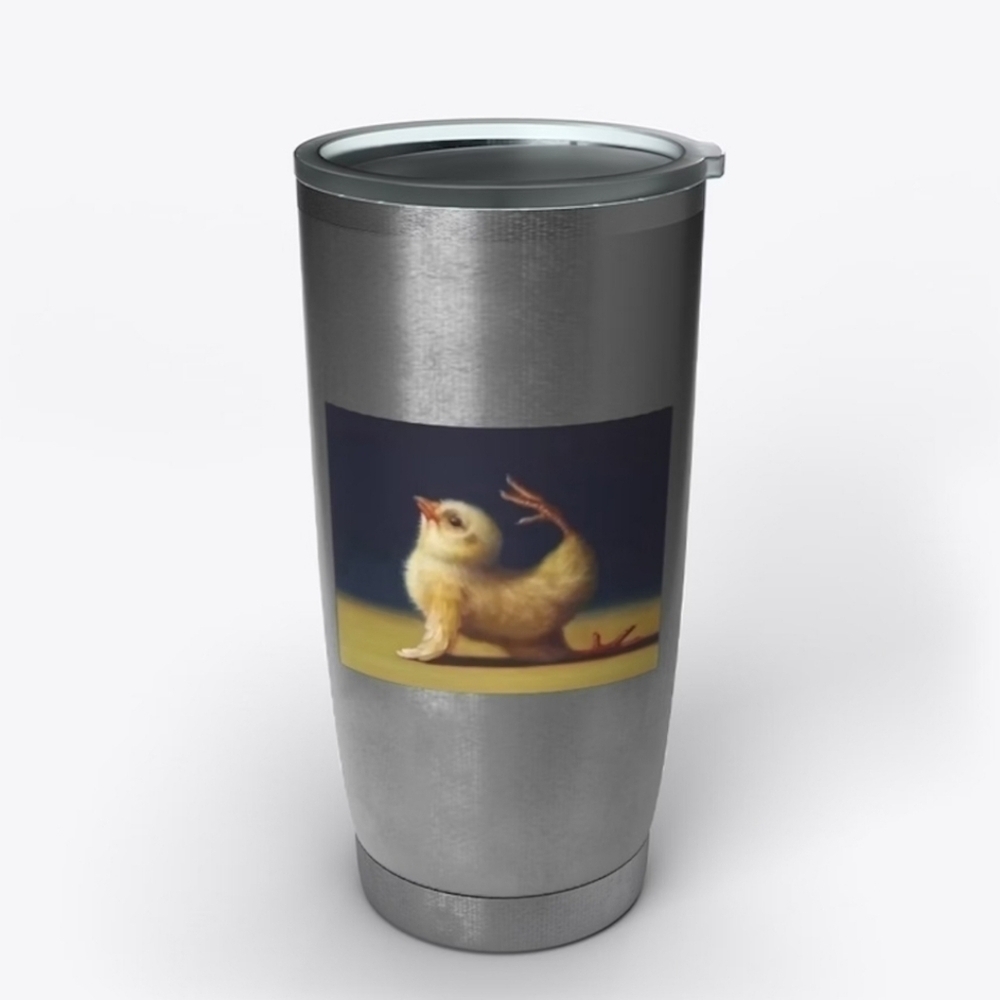 20 oz "I'm Fabulous Dammit" Yoga Chickie Stainless Steel Tumbler Mug/Cup NEW!! - Picture 2 of 9